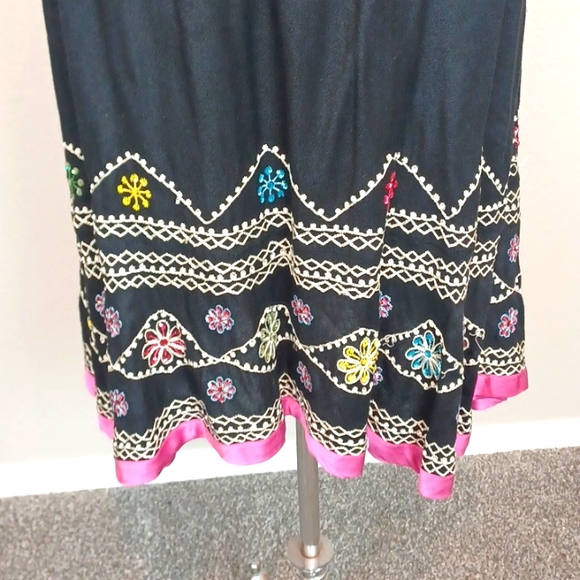 Double D Ranch Embellished Black Skirt Size S - Picture 2 of 10